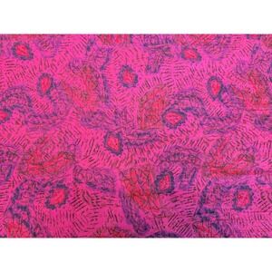 3 Yards Vintage Pink Purple Batik Hand Dyed Fabric Tapestry Tablecloth 110x60
